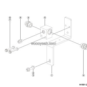 LGMG Mine Truck 2026 - Bracket assy 03 - H1501-2715015557.S1A