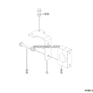 LGMG MTH116 2025 - Bracket assy 10 - H1501-2715015565.S1A