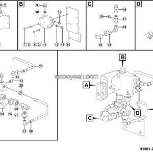 LGMG MTE86H 2025 - Priority valve assy - H1501-2715016081.S1A
