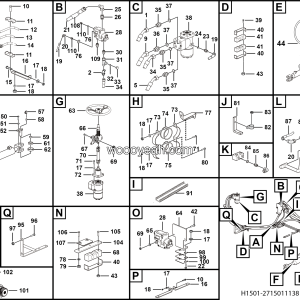 LGMG MT86H Mine Truck - Steering assembly - H1502-2715011138