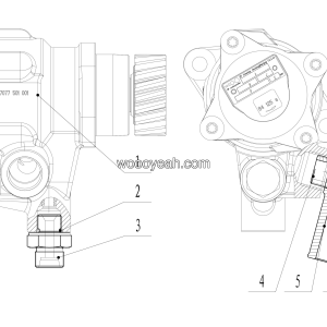 LGMG MT80C Mine Truck - Steering pump assembly(ZF) - H2-2715010613
