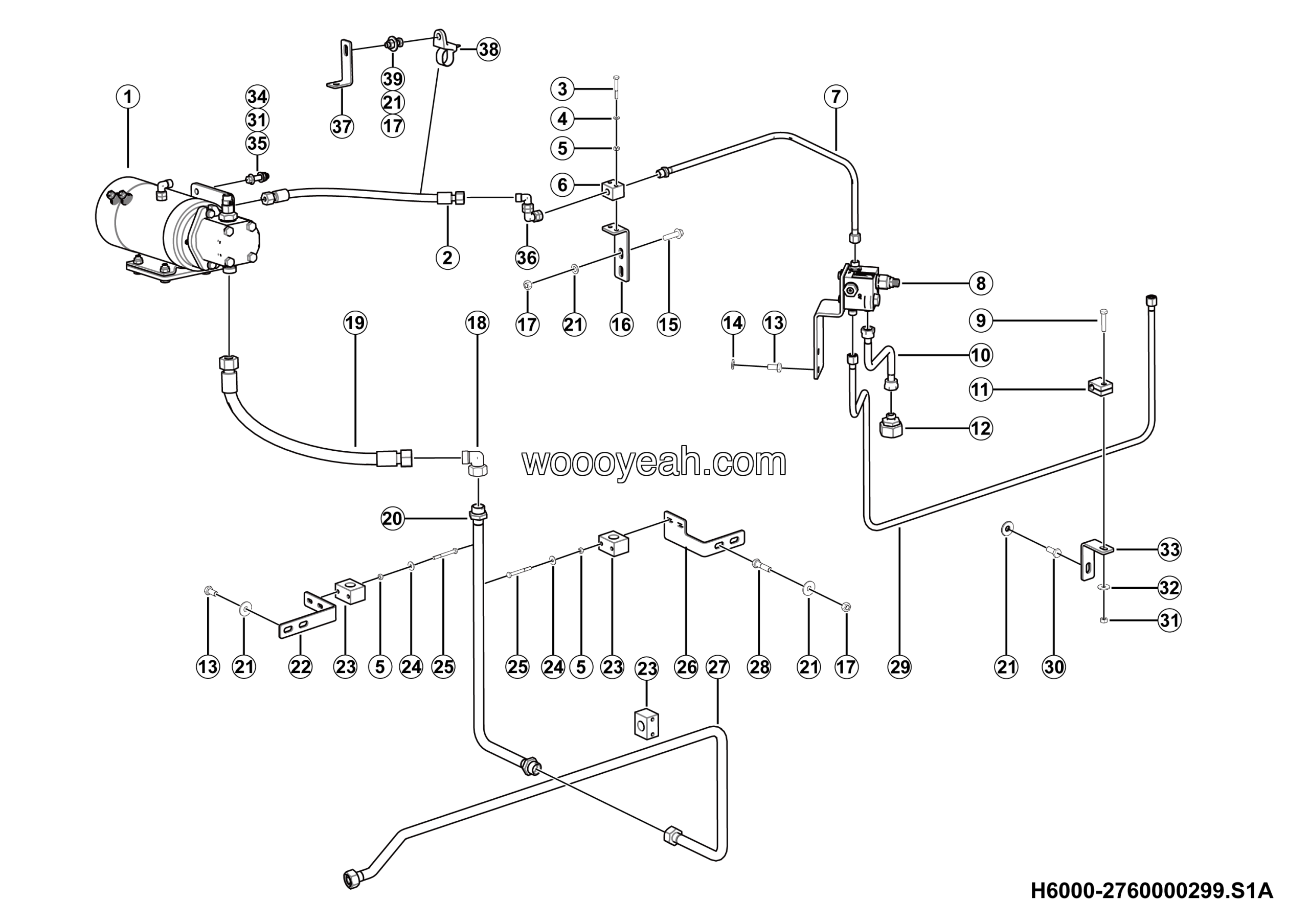 LGMG Off-Highway Dump Truck 2024 - Emergency steering assy - H6000-2760000299.S1A