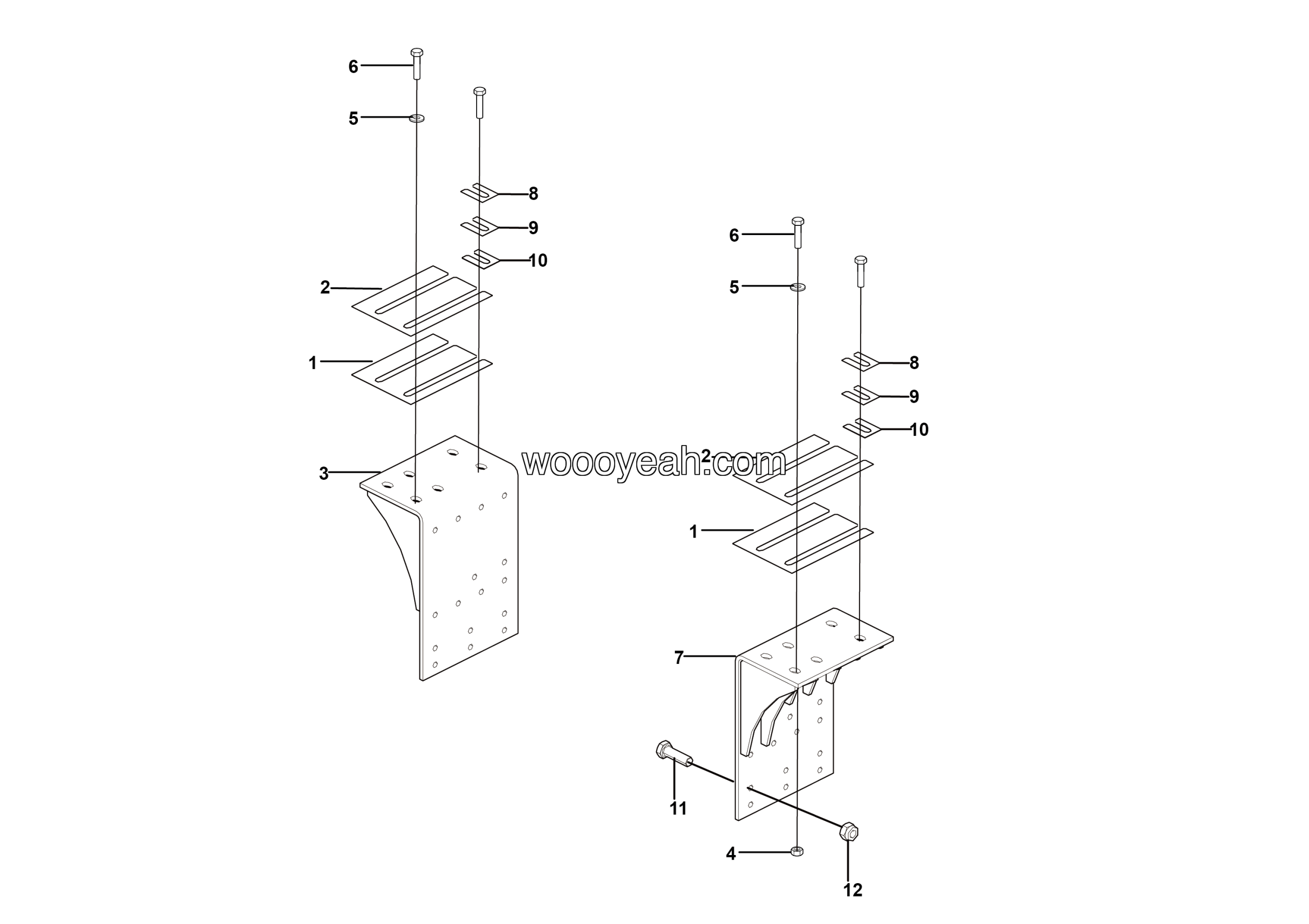 LGMG Off-Highway Dump Truck 2023 - Rear flip support mounting - I0400-2740011049
