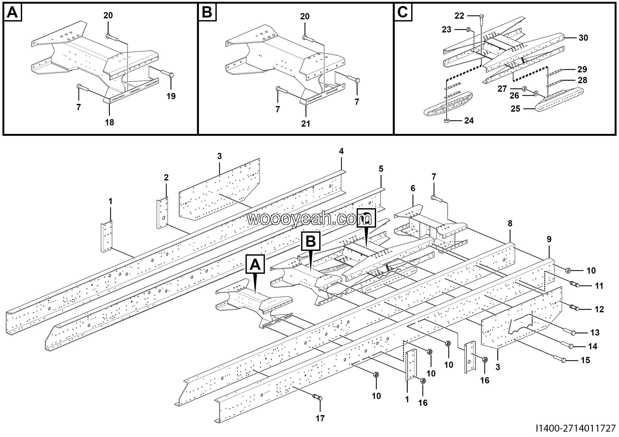 LGMG Mine Truck Mine Truck - Frame - I1400-2714011727
