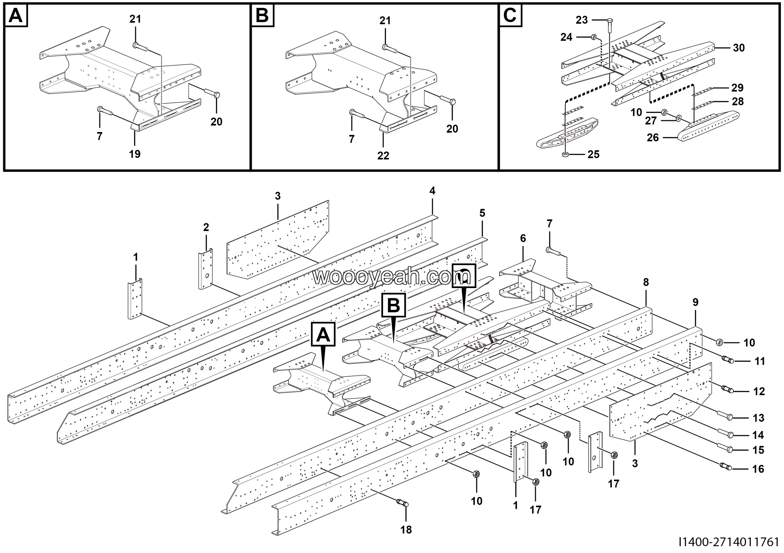 LGMG Mine Truck Mine Truck - Frame - I1400-2714011761