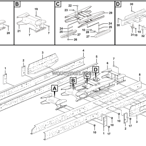 LGMG Off-Highway Dump Truck 2020 - Frame assy - I1400-2714011882