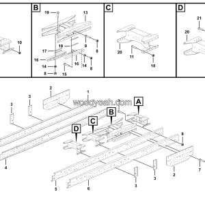 LGMG MT76 Mine Truck - Frame - I1400-2714011914