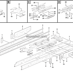 LGMG MT95 Mine Truck - Frame - I1400-2714012023