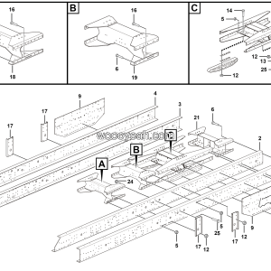 LGMG Off-Highway Dump Truck 2021 - Frame assy - I1400-2714012745