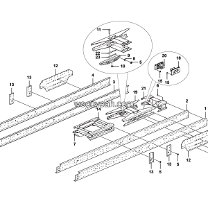 LGMG MT60 Mine Truck - Frame assy - I1400-2714012900
