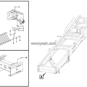 LGMG MT50 Mine Truck - Frame assy - I1401-2714011566