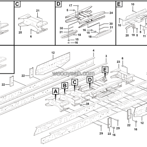 LGMG Off-Highway Dump Truck 2022 - Frame assy - I1401-2714013272