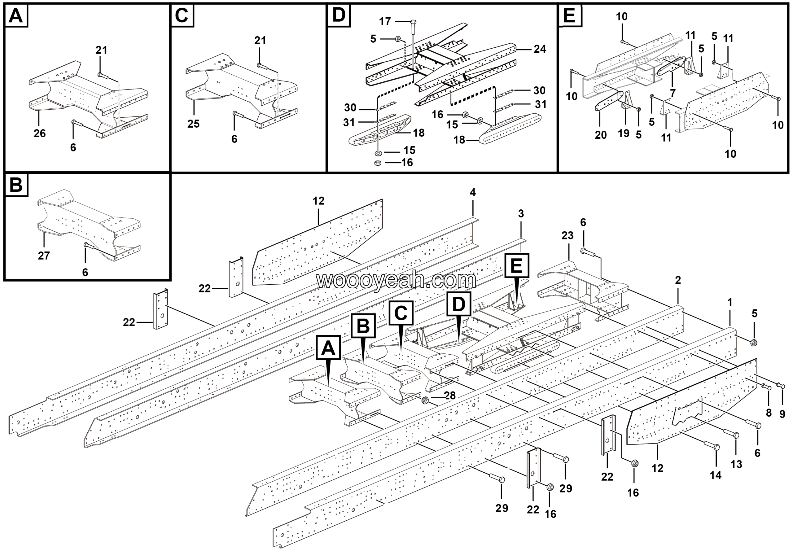 LGMG Off-Highway Dump Truck 2022 - Frame assy - I1401-2714013272