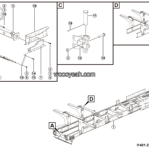 LGMG Off-Highway Dump Truck 2024 - Frame assy - I1401-2714018102.S1A