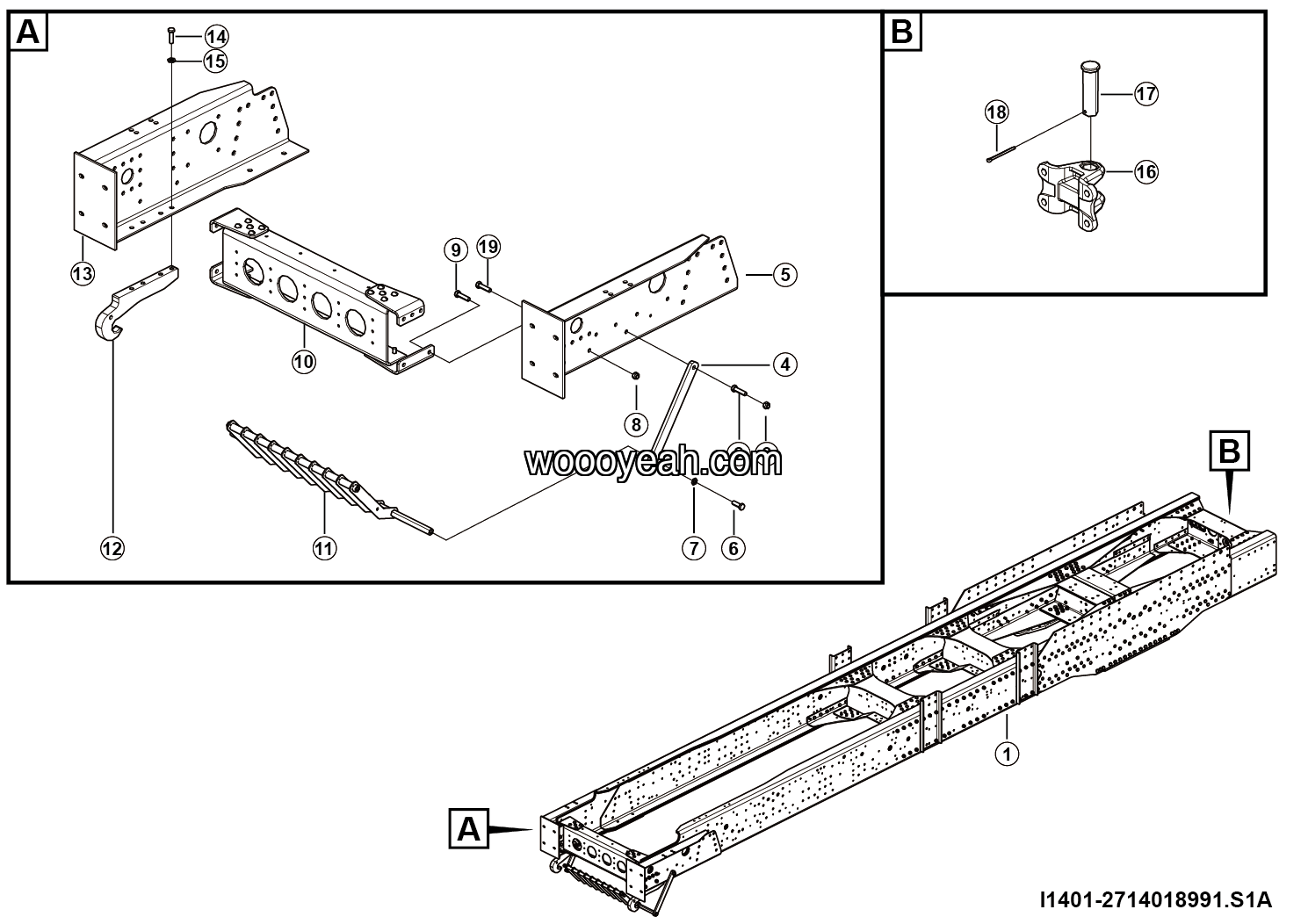 LGMG Off-Highway Dump Truck 2024 - Frame assy - I1401-2714018991.S1A