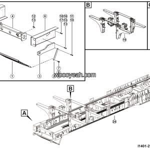 LGMG Off-Highway Dump Truck 2023 - Frame assy - I1401-2714019604.S1A