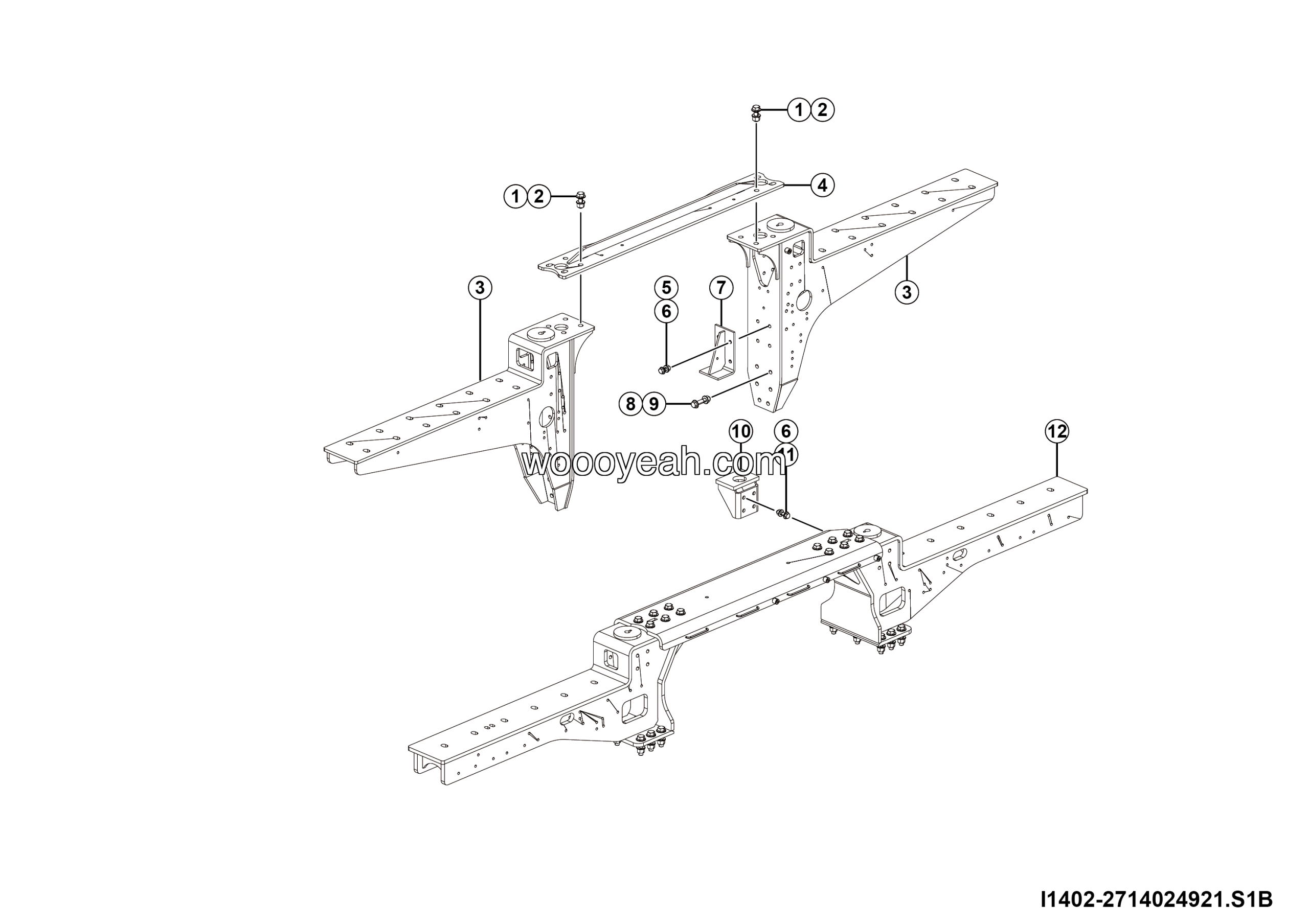 LGMG Mine Truck 2026 - Walkway brackets installation - I1402-2714024921.S1B