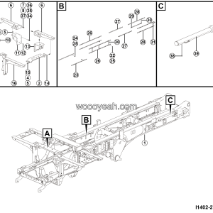 LGMG RTH100 2025 - Frame assy - I1402-2714026129.S1A