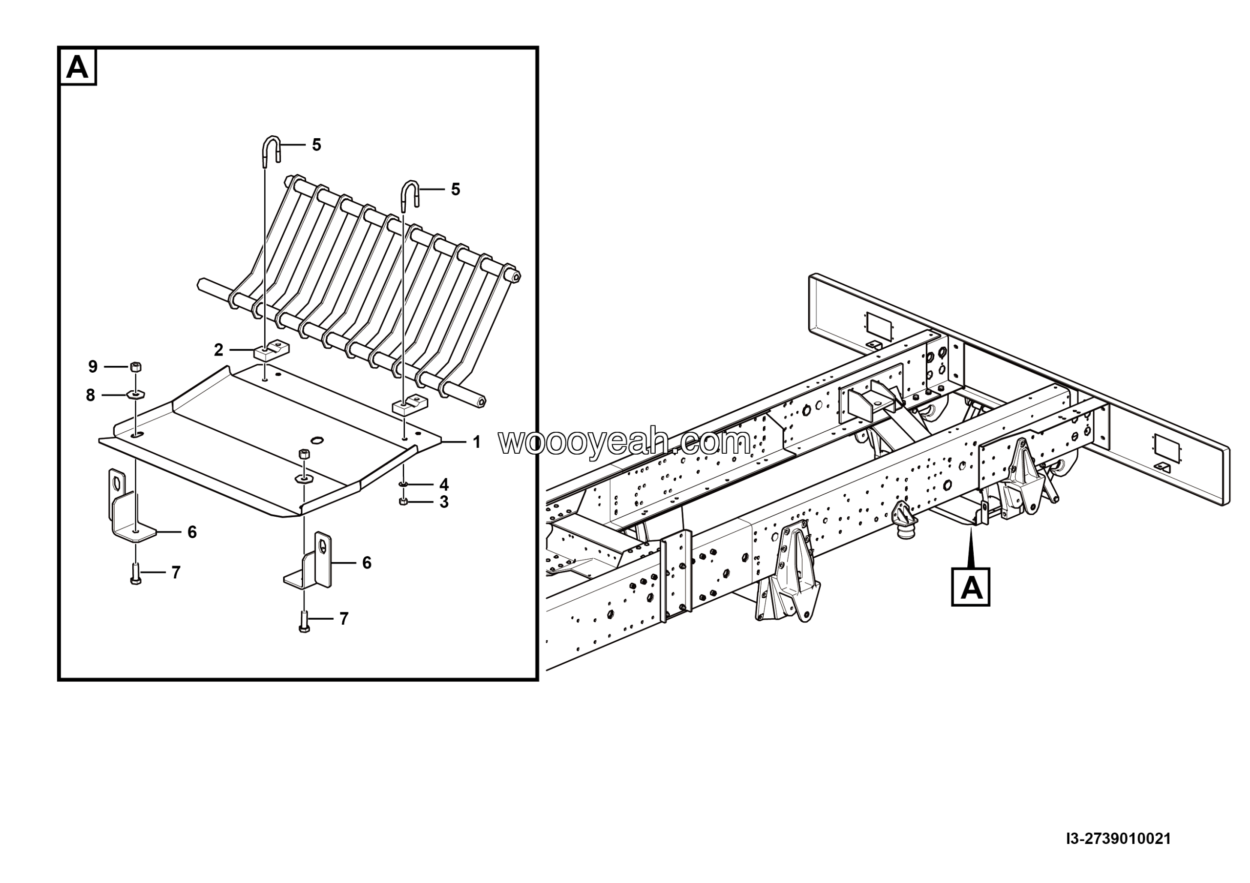 LGMG Mine Truck Mine Truck - Fan baffle assembly - I3-2739010021
