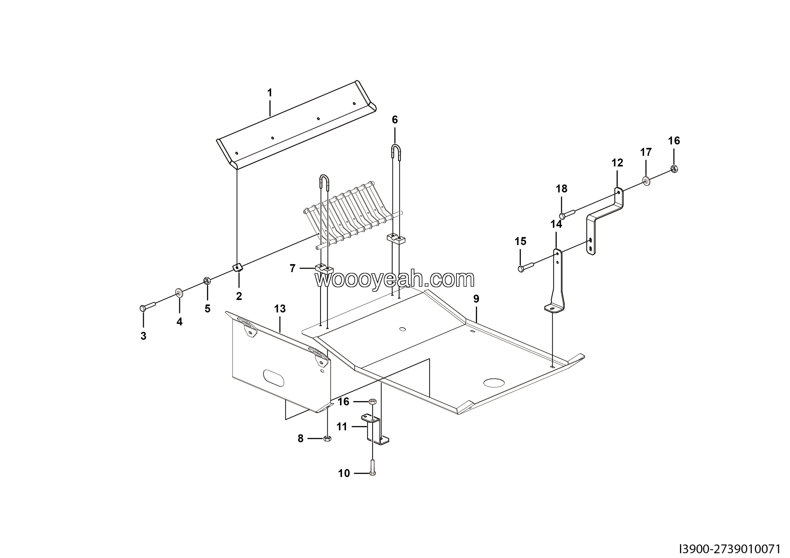 LGMG MT86H Mine Truck - Fan guide assy - I3900-2739010071