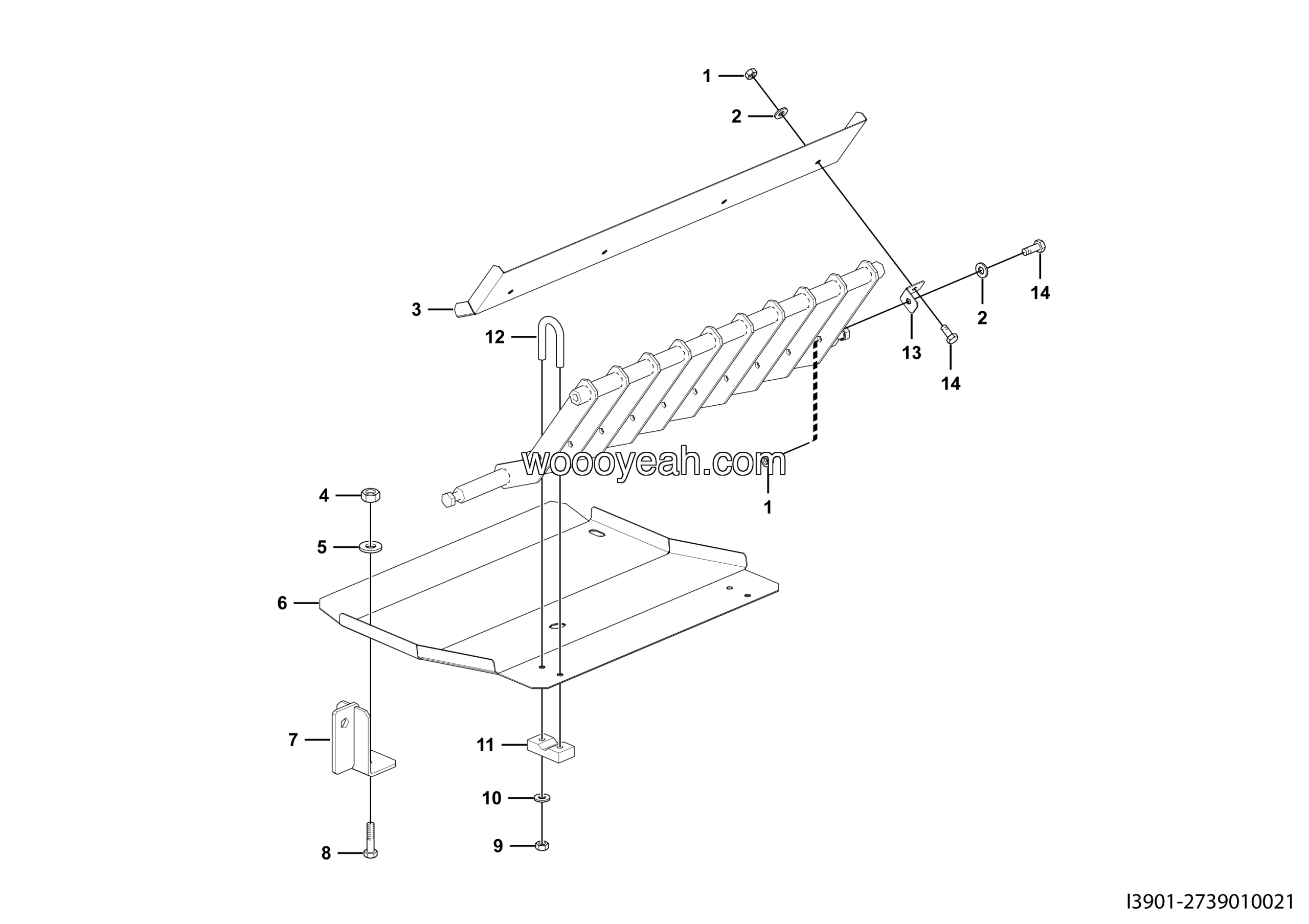 LGMG Mine Truck Mine Truck - Fan guide assy - I3901-2739010021