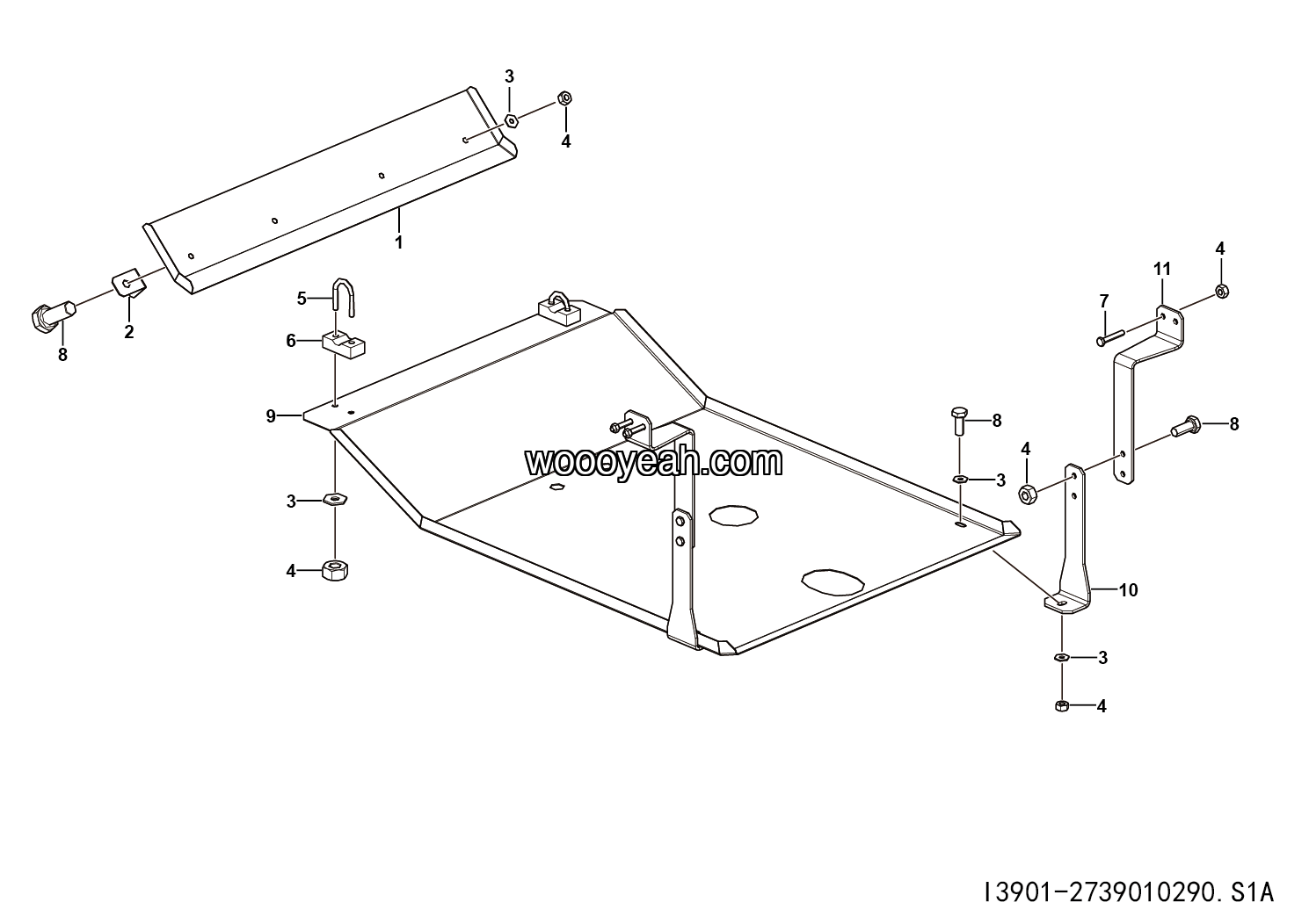 LGMG Off-Highway Dump Truck 2022 - Fan guide assy - I3901-2739010290.S1A