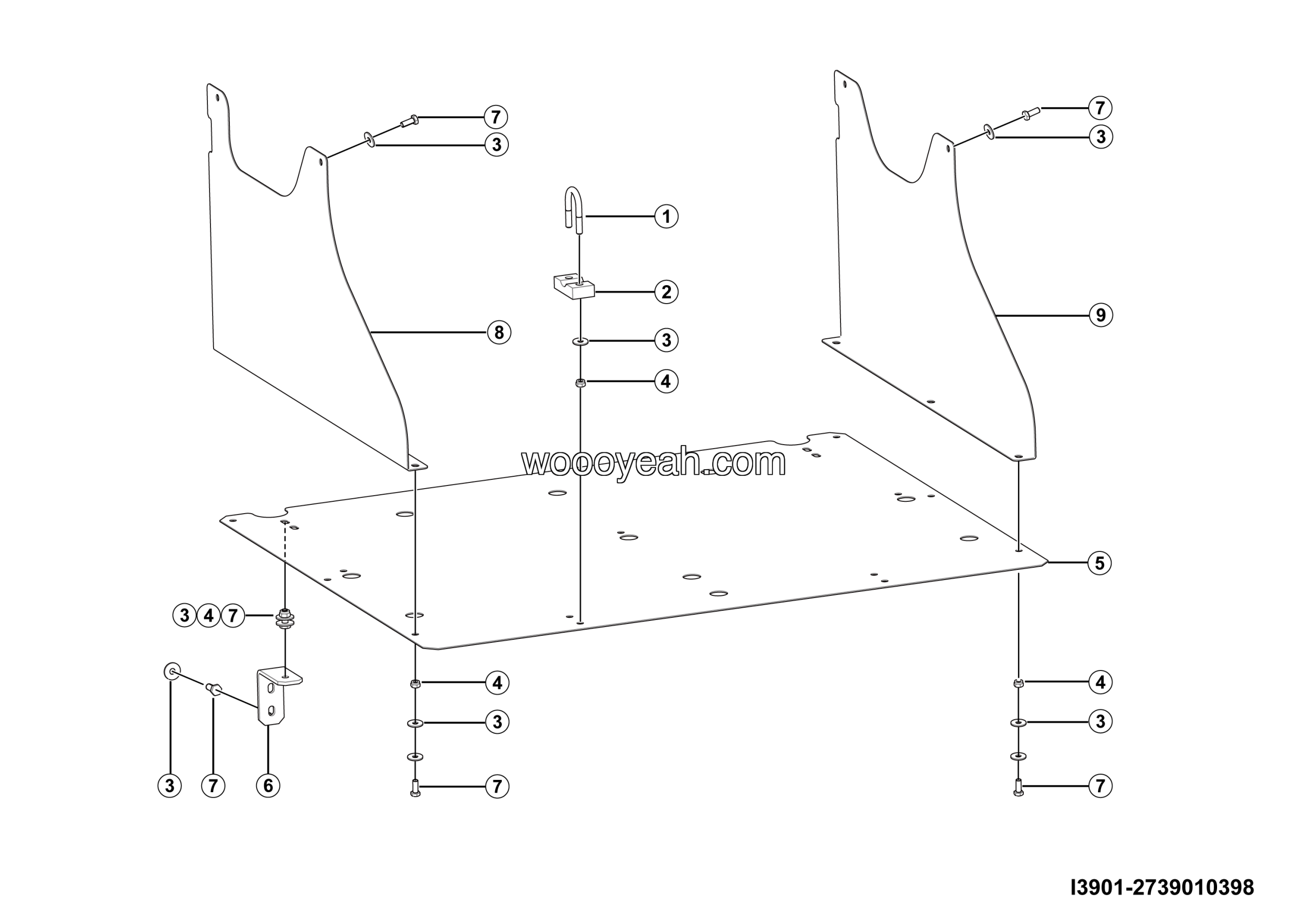LGMG Off-Highway Dump Truck 2023 - Fan shroud installation - I3901-2739010398