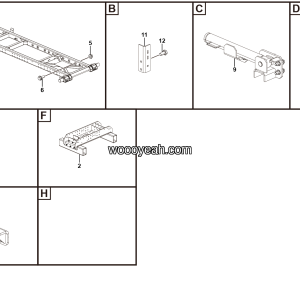 LGMG Off-Highway Dump Truck 2023 - Sub frame assy - I4001-2740011033