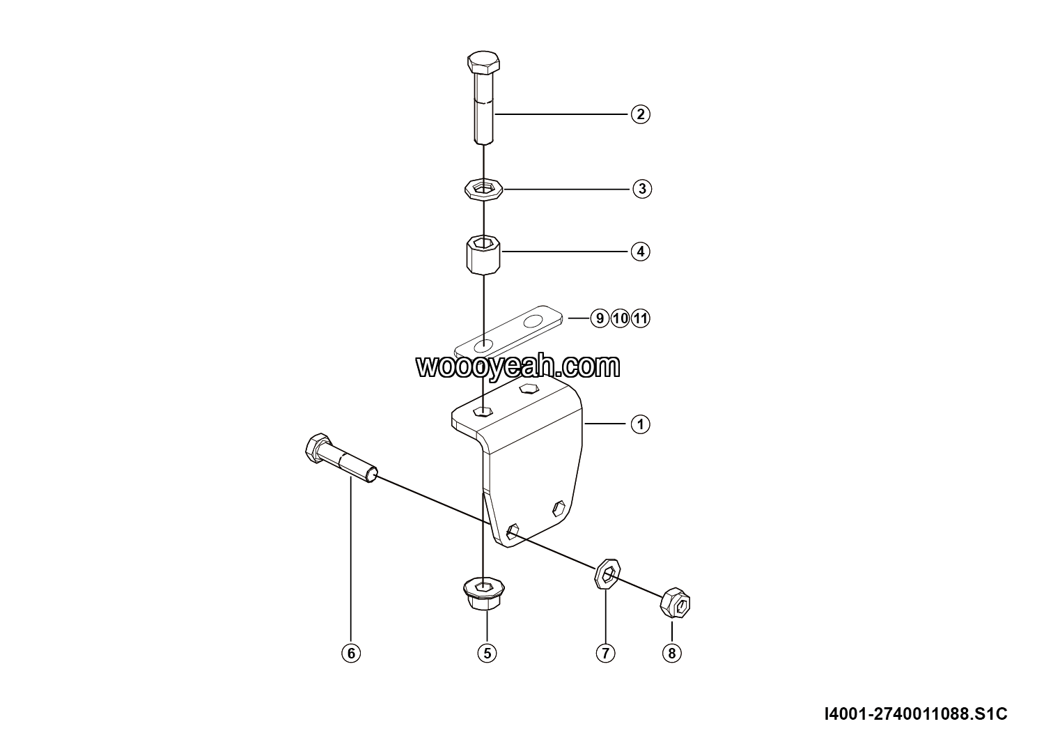 LGMG Off-Highway Dump Truck 2022 - Auxiliary Frame - I4001-2740011088.S1C