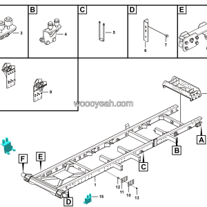 LGMG Off-Highway Dump Truck 2024 - Aux Frame Assembly - I4001-2740011331