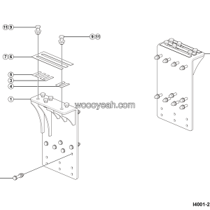 LGMG CMT96A 2025 - Body hinge support assy - I4001-2740011382.S1C