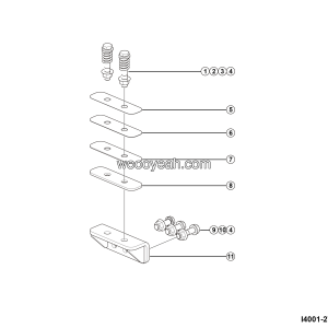 LGMG CMT106 2025 - Fr connection mount assy - I4001-2740012191.S1A