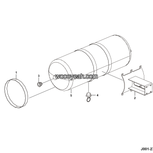 LGMG Off-Highway Dump Truck 2023 - 30L air reservoir assy - J001-2710012109.S1A