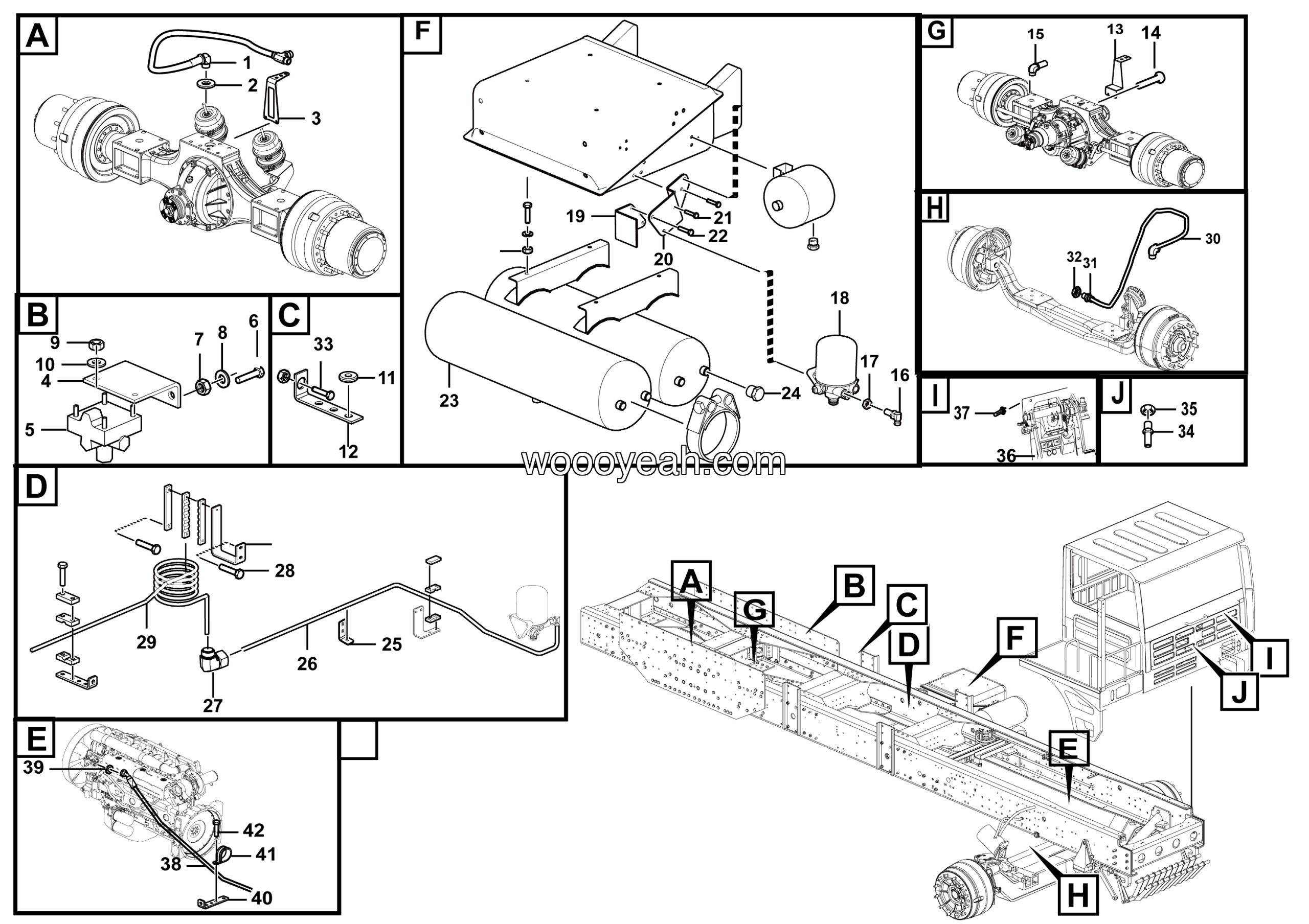 LGMG MT76 Mine Truck - Travel brake - J1-2710010652001