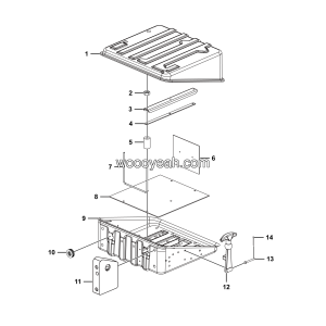 LGMG Mine Truck Mine Truck - Battery box assy - J1000-2710010604