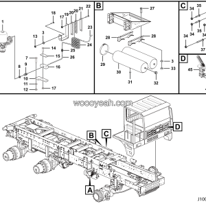 LGMG MT95 Mine Truck - Service brake assembly - J1000-2710010790001