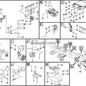 LGMG MT60D Mine Truck - Driving brake assy - J1000-2710010939