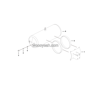 LGMG CMT66A 2025 - ASM-Gas tube installation assy（30L） - J1000-2710012086