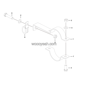 LGMG Off-Highway Dump Truck 2023 - ASM-Bracket installation assy 01 - J1000-2710012090
