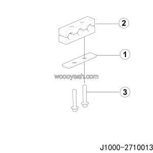 LGMG AT40 2025 - Pipe clamp assy 02 - J1000-2710013384.S1A