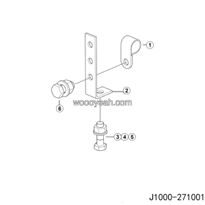 LGMG Off-Highway Dump Truck 2024 - Bracket assy - J1000-2710013553.S1A