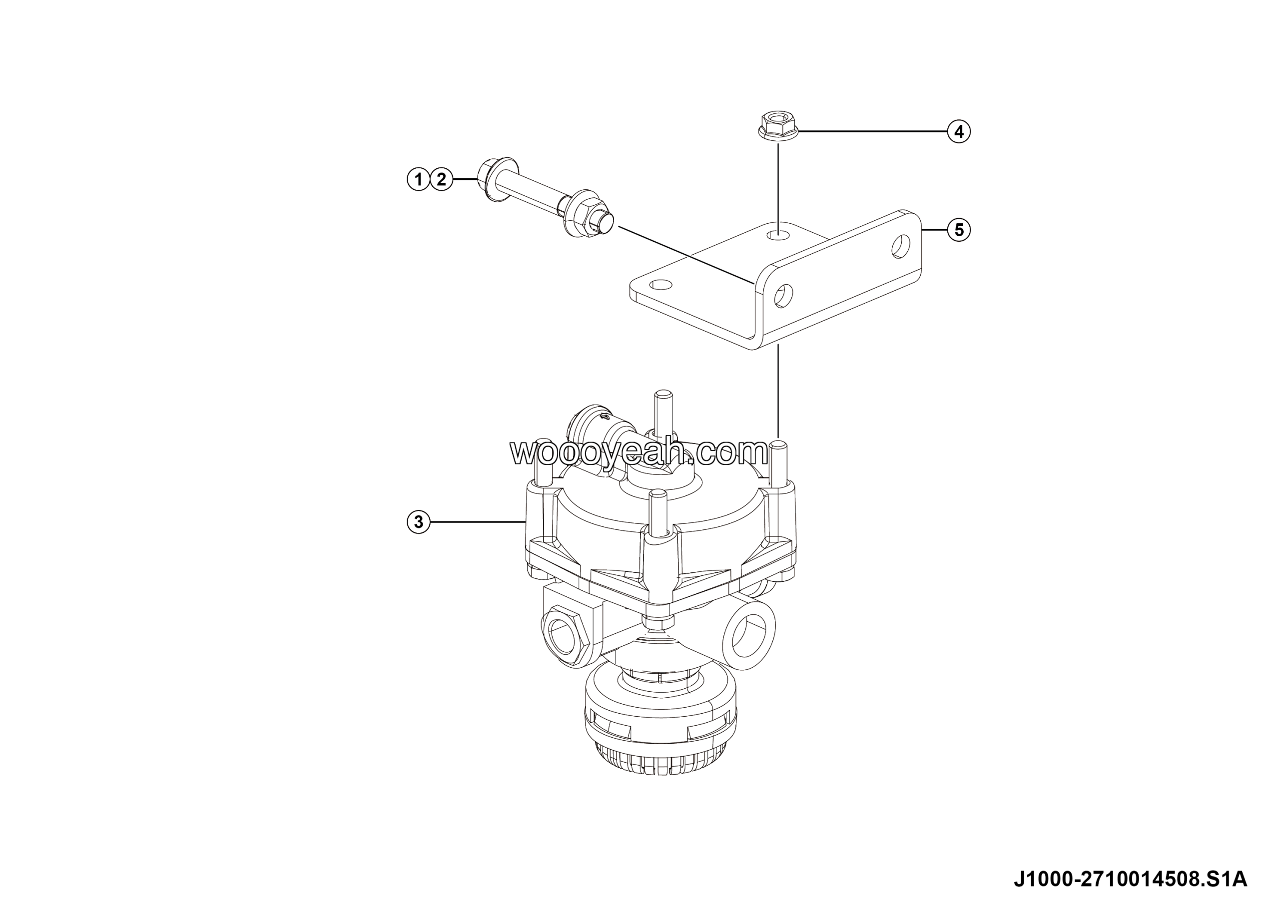 LGMG MTH116 2025 - Relay valve assy - J1000-2710014508.S1A
