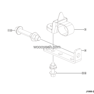 LGMG Mine Truck 2026 - Bracket assy - J1000-2710015256.S1A