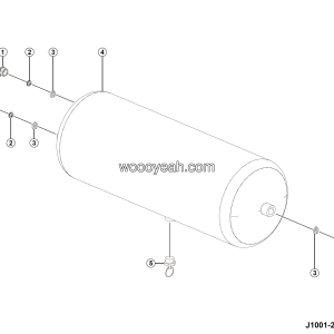 LGMG Off-Highway Dump Truck 2024 - Air reservoir installation kit - J1001-2710011704