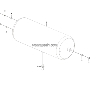 LGMG Off-Highway Dump Truck 2024 - Air reservoir installation kit - J1001-2710011704