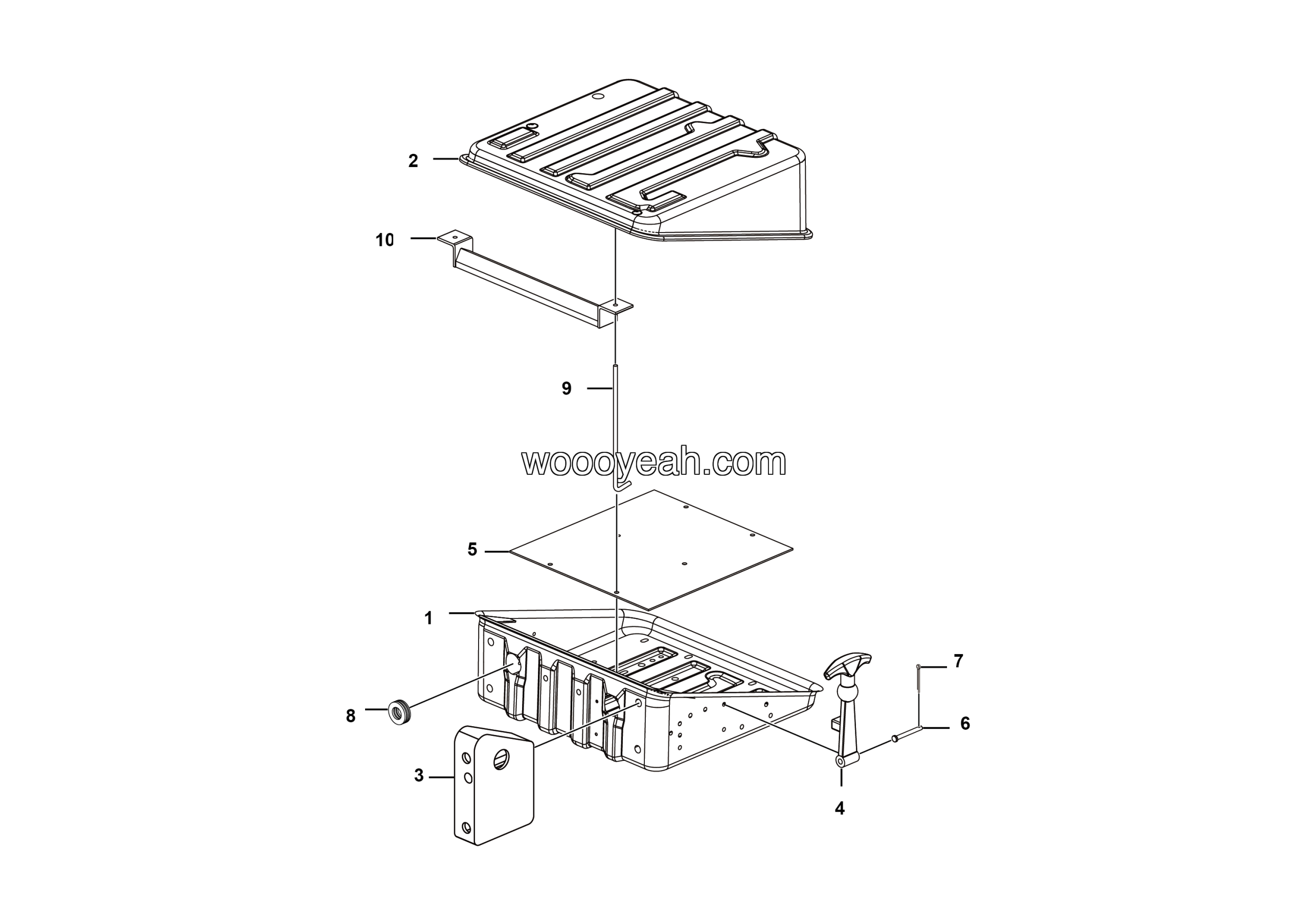 LGMG Off-Highway Dump Truck 2022 - Battery box assy - J1001-2710011816-G1
