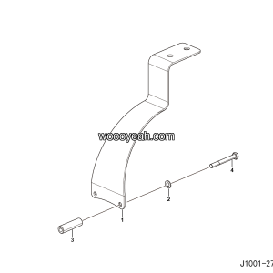 LGMG Off-Highway Dump Truck 2024 - ASM-Air Pipe Support Installation assy 02 - J1001-2710012062.S1A