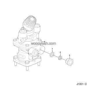 LGMG Off-Highway Dump Truck 2023 - Foot brake valve mounting assy - J1001-2710012063