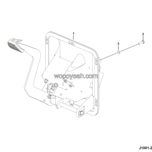 LGMG Road Sprinkler 2026 - Foot brake valve mounting assy - J1001-2710012078.S1A
