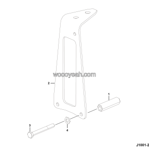 LGMG Mine Truck 2026 - ASM-Air Pipe Support Installation assy 01 - J1001-2710012082.S1A